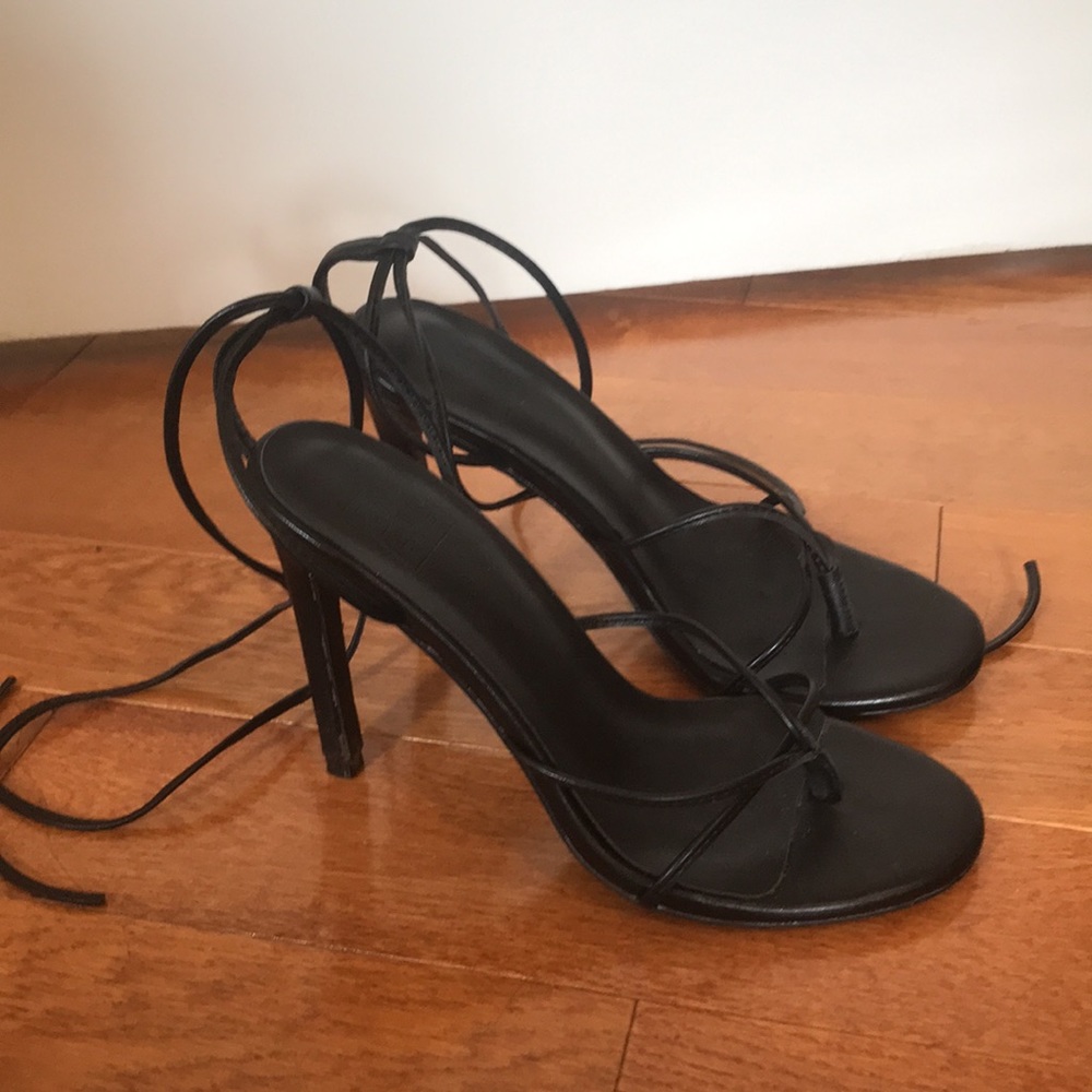 Stone Cold Fox x Raye Black Heeled Sandals